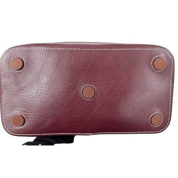 Dooney & Bourke Drawstring Bucket Bag Bordeaux Leather NWT $498 - Picture 5 of 6